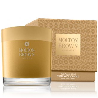 Molton Brown Oudh Accord & Gold 3 Wick Candle