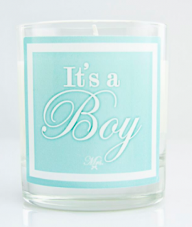 Mrs. Design It's A Boy Candle