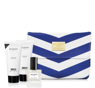Balmain Limited Edition blue/white Cosmetic Bag