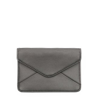 Denise Roobol Mini Wallet Dark Grey Metallic