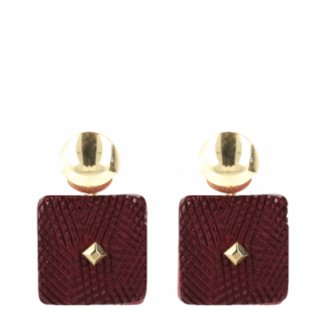 Lott. Gioielli Ava Resin Rectangle Snake Bordeaux