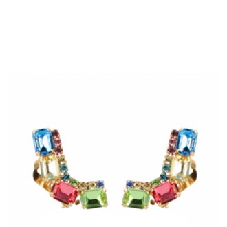 Lott. Gioielli Bowie Swarovski Ear-cuff Rainbow