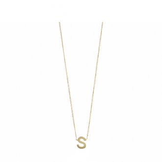 Lott. Gioielli Gouden Initial In Between Ketting