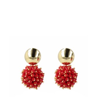 Lott. Gioielli Jacky Glassberry Double Stones Red L Gold