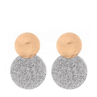 Lott. Gioielli Rose Glitter Resin Oorstekers Rose