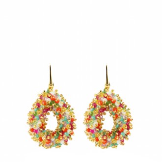 Lott. Gioielli Berry Druppel S Double Stones Multicolor Oorbellen