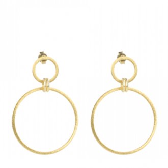 Lott. Gioielli Gouden Oorbellen Classic Eslie Rond Satin