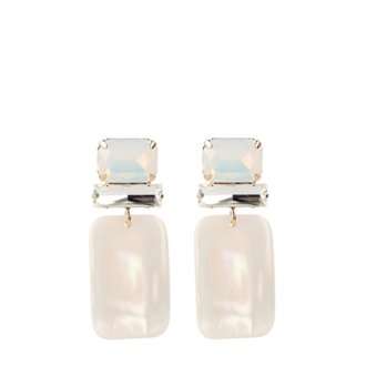 Lott. Gioielli Abigail Resin Rectangle M Pearl Swarovski