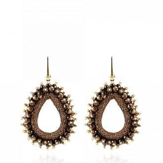 Lott. Gioielli Carina Bruine Oorbellen Urchin Drop M