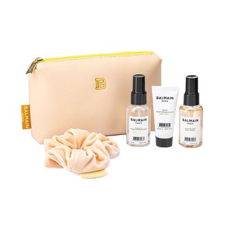 Balmain Limited Edition Cosmetic Bag Light Brown