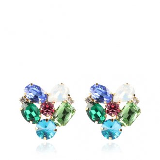 Lott.gioielli Swarovski Heart Multi Blue