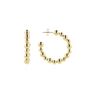 Lott. Gioielli Oorbellen Creool Ball Irregular L Gold