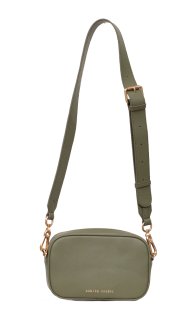 Denise Roobol Mini Messenger Mud x Light Gold