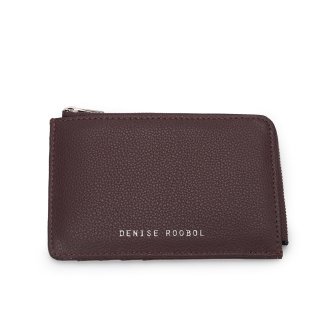 Denise Roobol Mini Zipper Wallet Burgundy