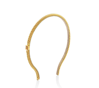 Balmain 18k Gold Plated Chain Headband