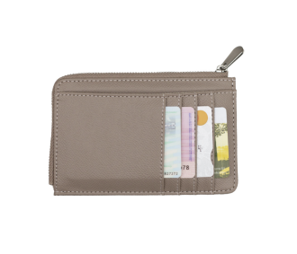 Denise Roobol Mini Zipper Wallet - Cafe Latte