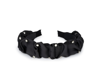 Sui Ava Moonlight Headband Obsidian Black