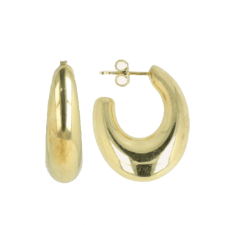 Lott Gioielli Earring Oval Creole Deluxe Xs G