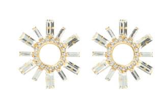 Lott Gioielli Earring Small Baguette - Crystal G