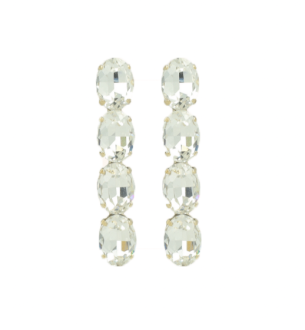 Lott Gioielli Oval Waterfall Four Stones S Crystal G