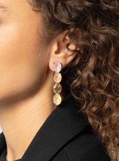 Lott Gioielli Oval Waterfall Four Stones S Powder G