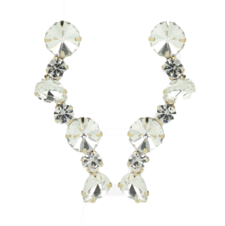 Lott Gioielli Earring Octagon Snake Crystal G