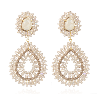 Lott Gioielli Champagne Oorbellen Apollo Double Drop