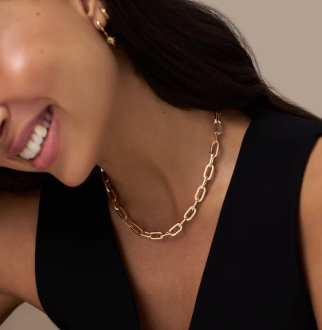 Orelia Large Link Chain Necklace