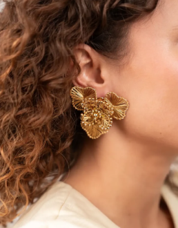 Lott Gioielli Flower Earring L - Gold