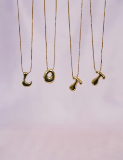 Lott Gioielli Necklace Cartoon Letter K Verstelbaar - Gold