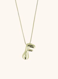 Lott Gioielli Necklace Cartoon Letter F Verstelbaar - Gold