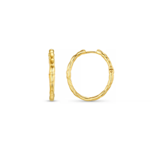 Orelia Polished Molten Oval Mid Size Hoops