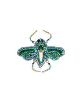 Lott Gioielli Brooch Cricket - Aquamarine