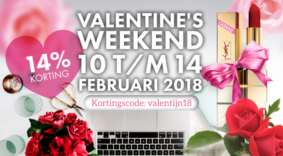 Valentine's Weekend - 14% korting op alles!