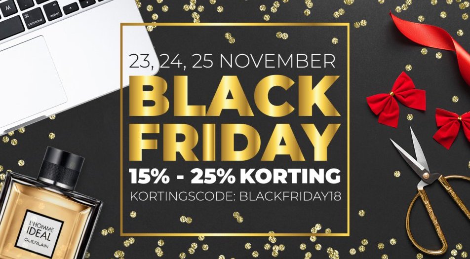 Black Friday bij MYSC! Kortingen van 15% tot 25% op het hele assortiment.