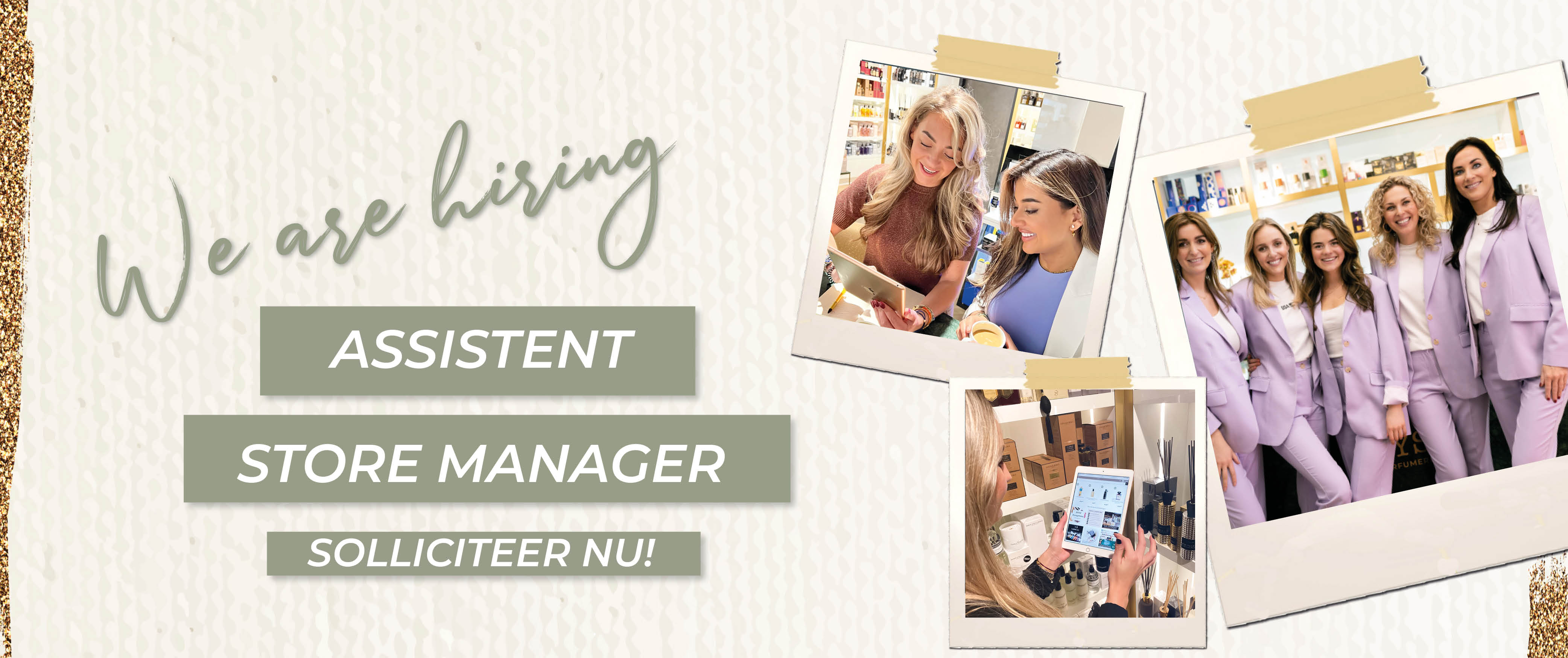 we are hiring  -  Assistent store manger